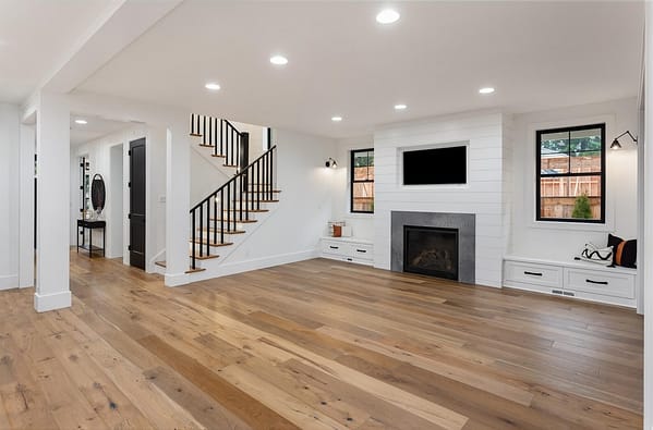 White Room with Wood Flooring
