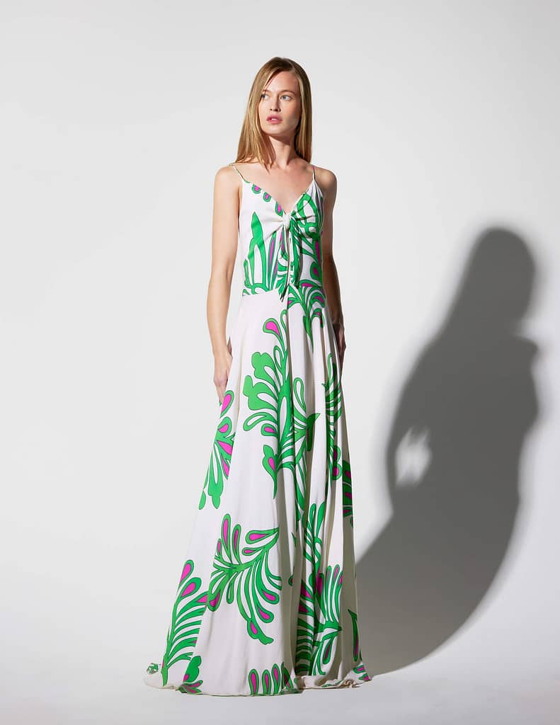 Bamboo floral maxi dress