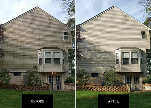 Before after | Roof Cleaning Contractor in Hagerstown MD